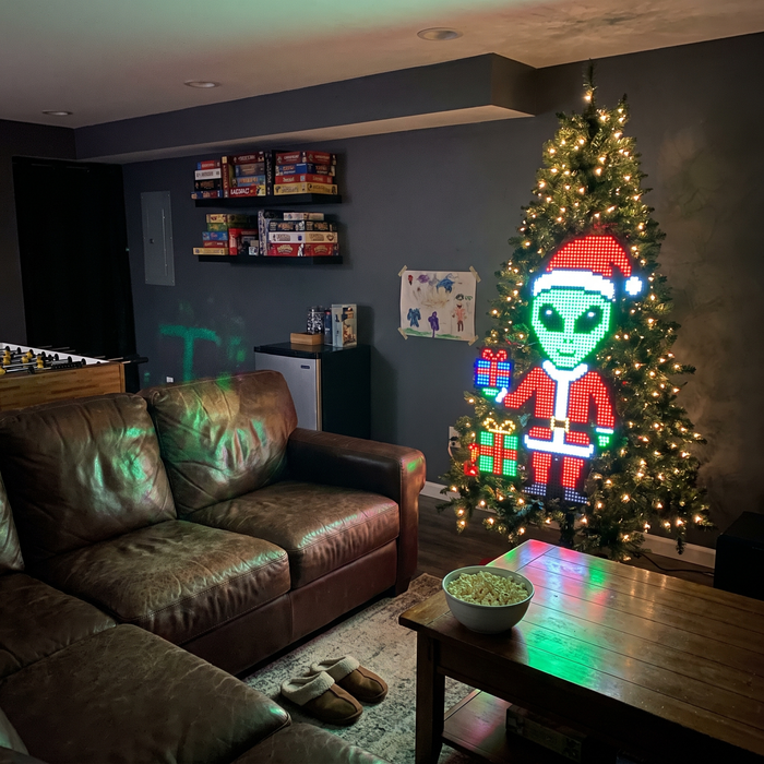 Customer photo of the lights on their tree